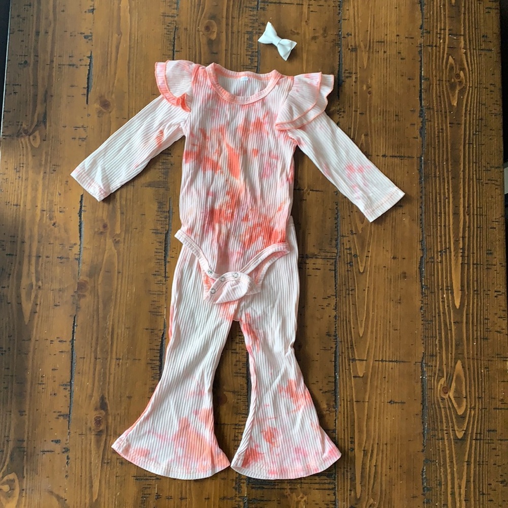 Tie-Dye Matching set with Flared Pants, size 2t